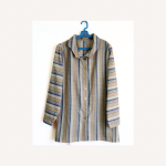 Striped Linen Blouse Long Sleeve