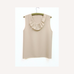 Beige Silk Top