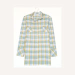 Yellow Check Cotton Blouse