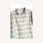 Yellow Check Cotton Blouse