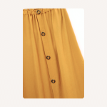 Yellow Linen Modest Skirt